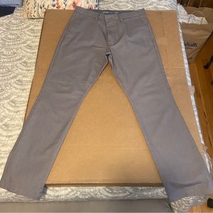 Grey Slim Chino Pants